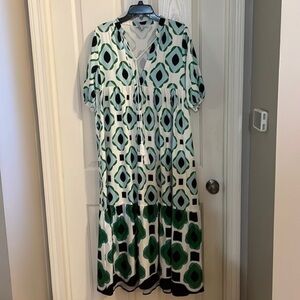 Cezele dress size medium in blue and green